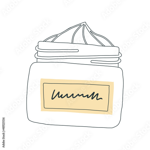 Moisturizer illustration, skin care product