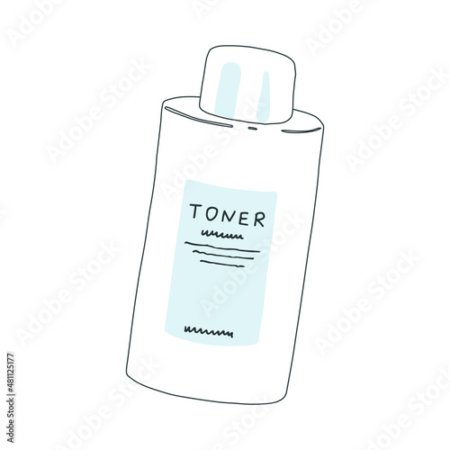Toner illustration, skin care product