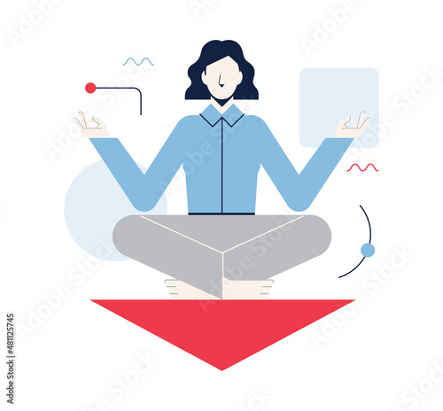 Balance concept. Idea of stability and calmness. Abstract, business