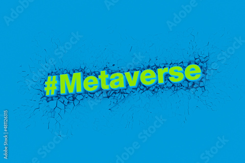 Metaverse Finance banner for decentralized financial system, cryptocurrency, blockchain, and digital asset.3D illustration.