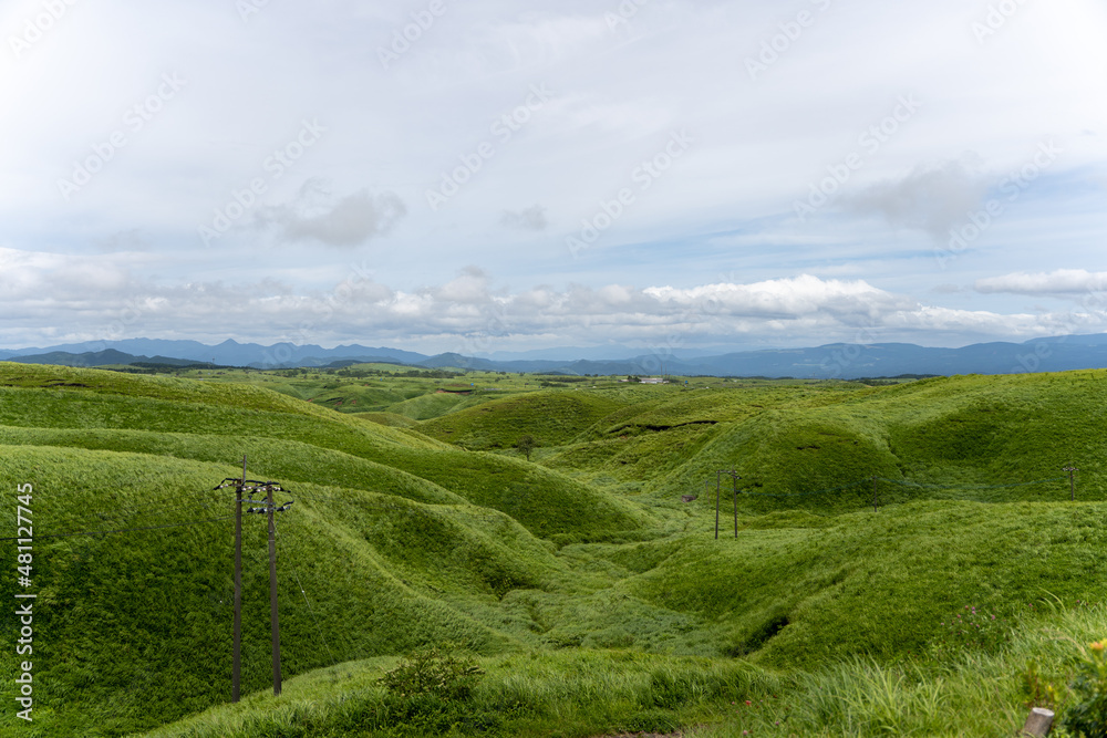 Obraz premium 阿蘇の風景。