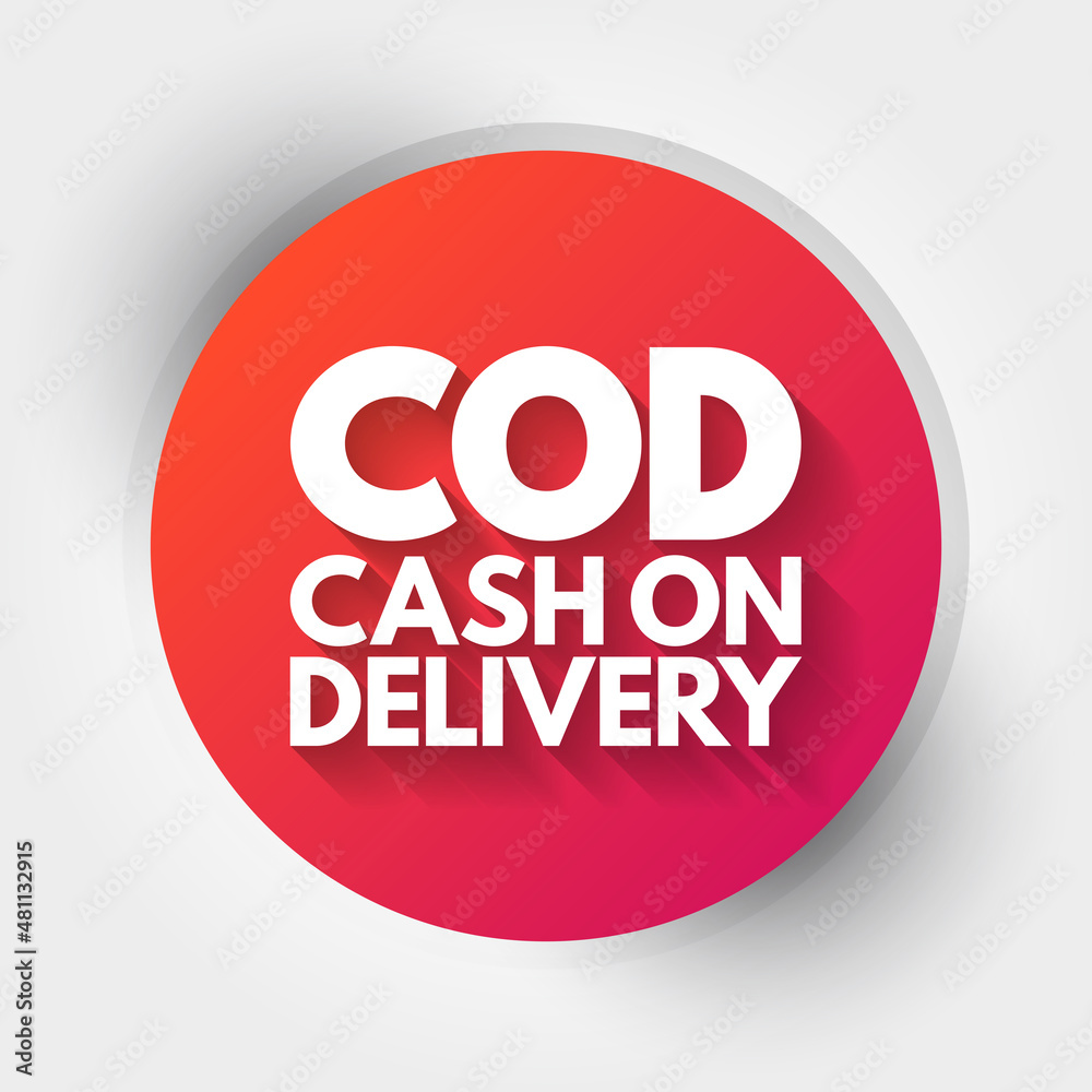 COD - Cash On Delivery acronym, business concept background COD - Cash On Delivery acronym, business concept background