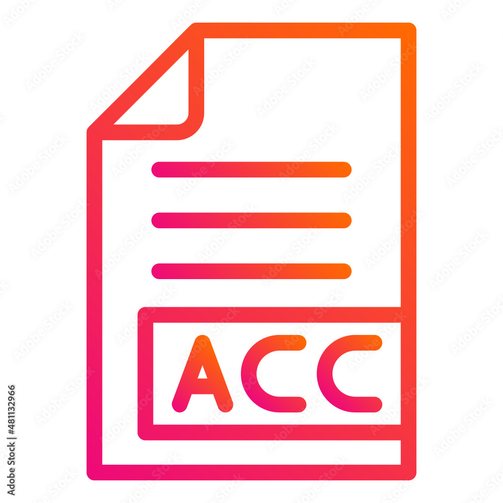 AAC Vector Icon Design Illustration AAC Vector Icon Design Illustration
