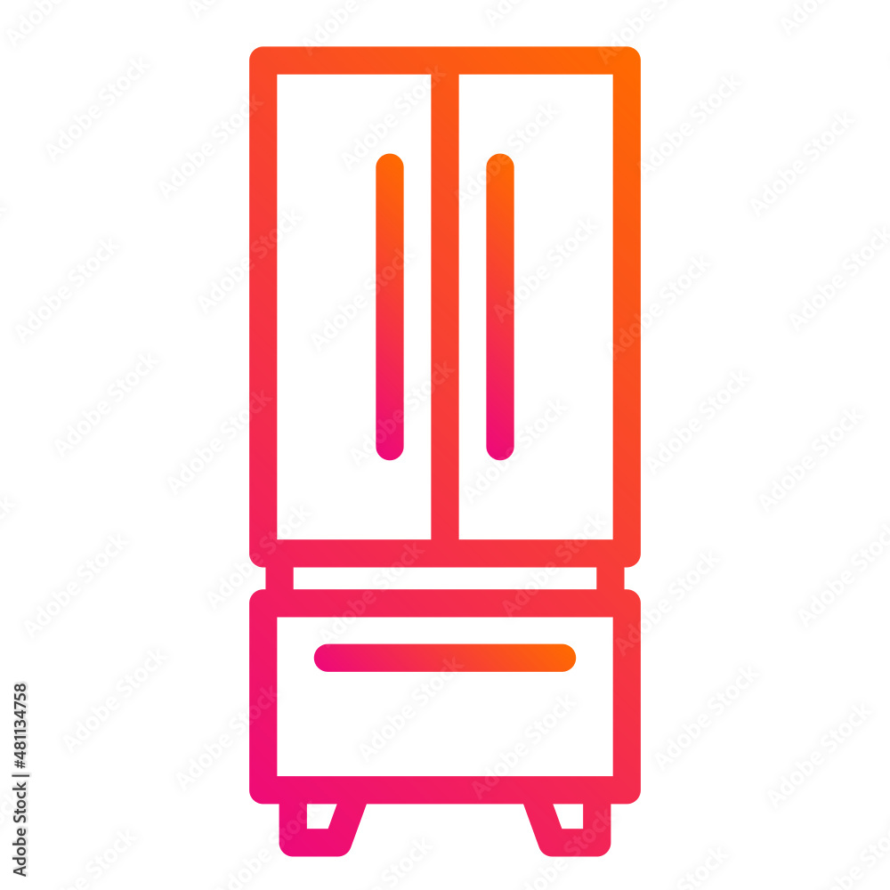 Refrigerator Vector Icon Design Illustration Refrigerator Vector Icon Design Illustration