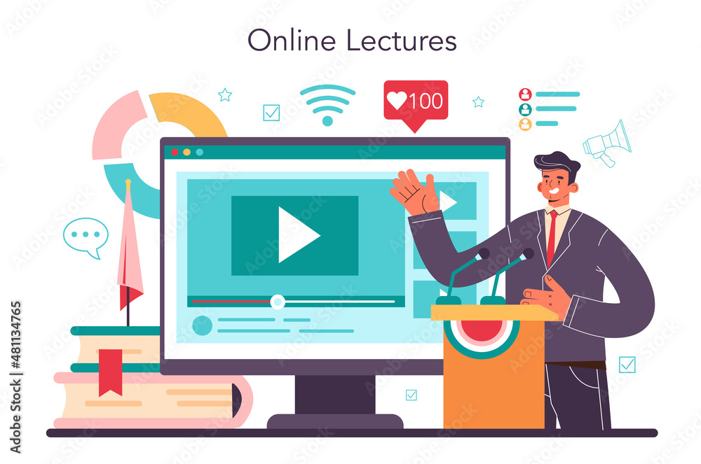 Political scientist online service or platform. Studying of political ideas Political scientist online service or platform. Studying of political ideas