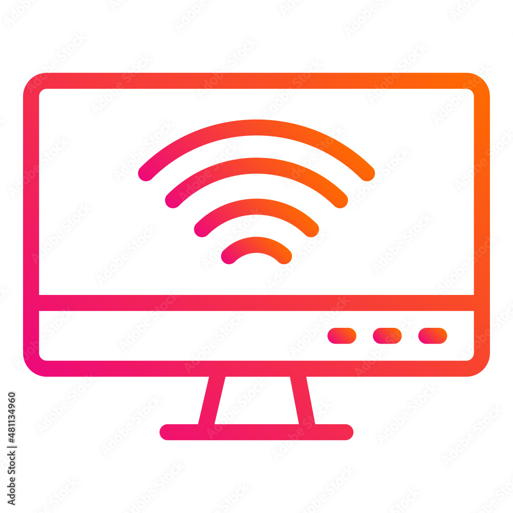 LCD Vector Icon Design Illustration LCD Vector Icon Design Illustration