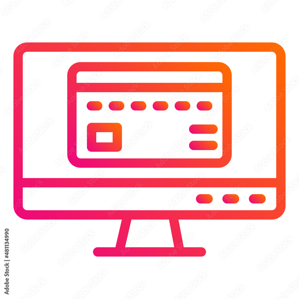 Online payment Vector Icon Design Illustration Online payment Vector Icon Design Illustration