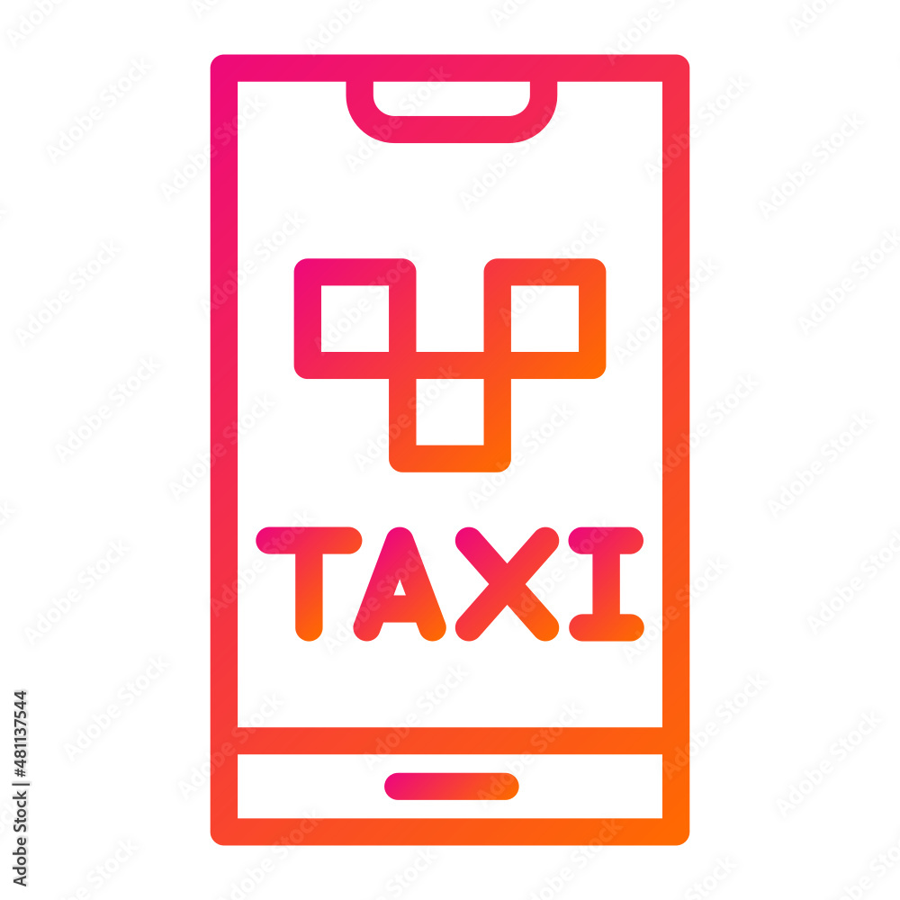 Obraz premium Taxi Vector Icon Design Illustration