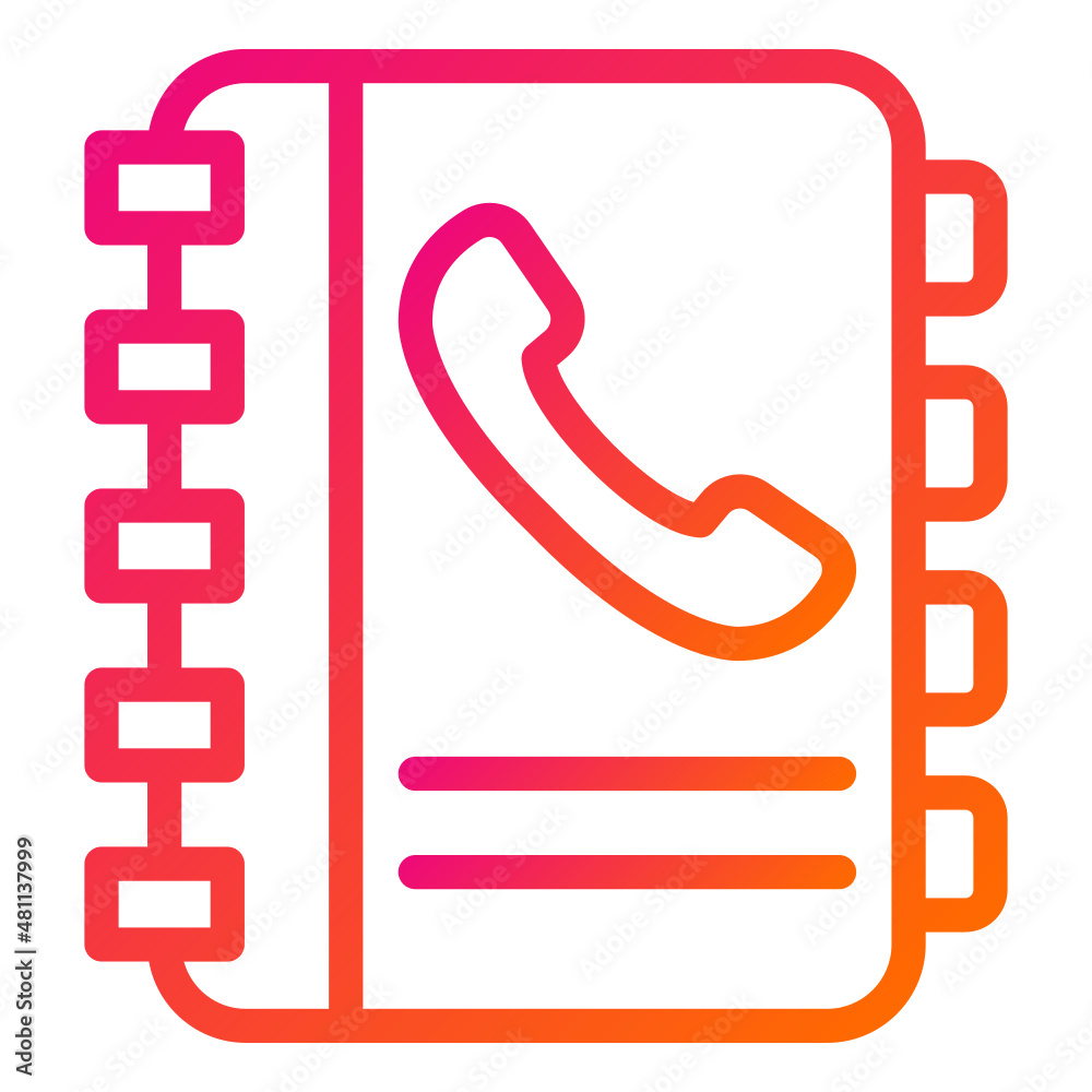 Contacts book Vector Icon Design Illustration Contacts book Vector Icon Design Illustration