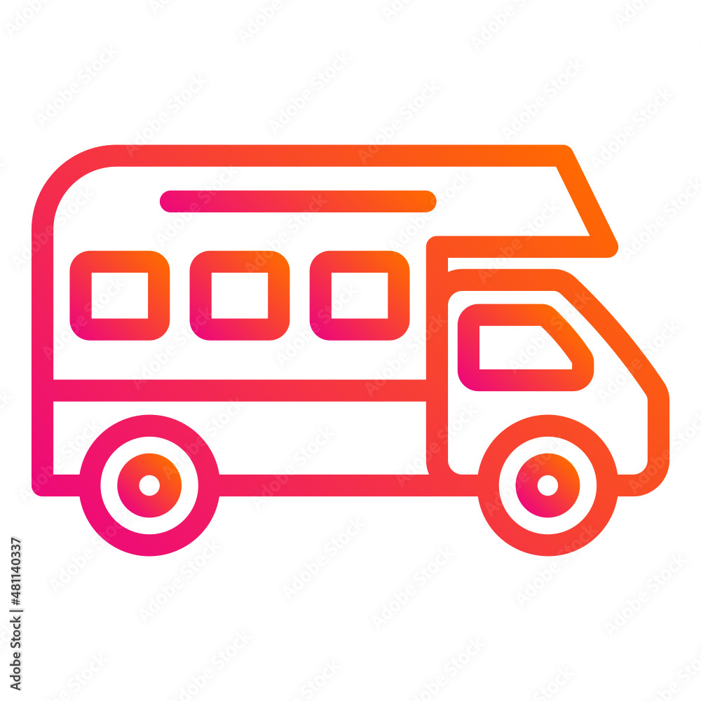 Camper van Vector Icon Design Illustration Camper van Vector Icon Design Illustration