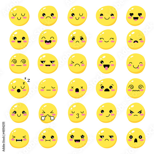 emoji faces expression funny smile happy angry mood sad set 4308310 Vector  Art at Vecteezy