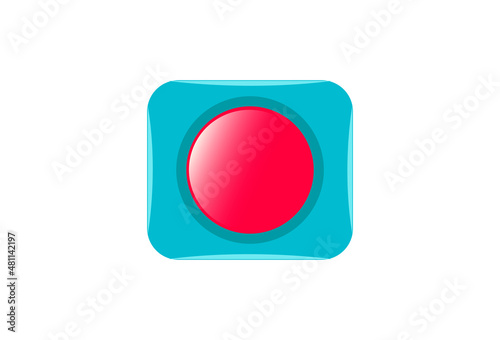 Red shiny button. Vector design for website. Vector illustration Free Download Red shiny button. Vector design for website. Vector illustration - GFXLoad