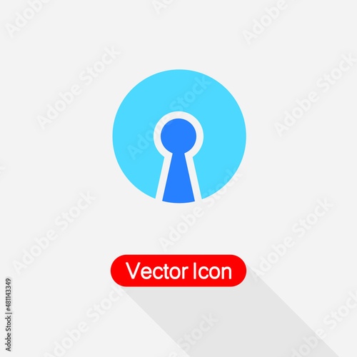 Open Source Icon Lock Icon Vector Illustration Eps10