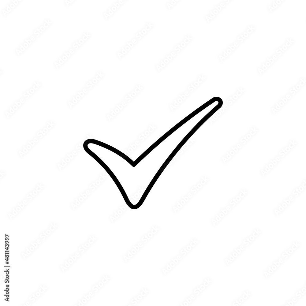 Check mark icon. Tick mark sign and symbol Check mark icon. Tick mark sign and symbol
