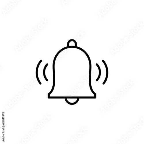 Bell Icon. Notification sign and symbol for web site design