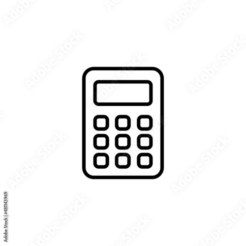 Calculator icon. Accounting calculator sign and symbol. © avaicon