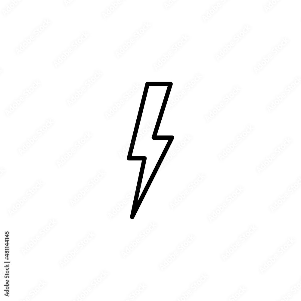 Lightning icon. electric sign and symbol. power icon. energy sign Lightning icon. electric sign and symbol. power icon. energy sign