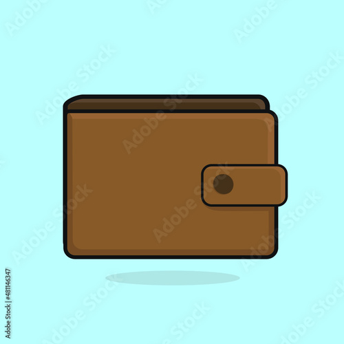 wallet flat vector logo icon design illustration wallpaper background