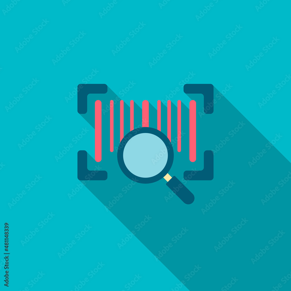 Bar code icon, Vector flat long shadow design. Shipping and logisticst concept. Bar code icon, Vector flat long shadow design. Shipping and logisticst concept.