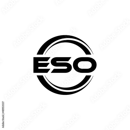 ESO letter logo design with white background in illustrator, vector logo modern alphabet font overlap style. calligraphy designs for logo, Poster, Invitation, etc.