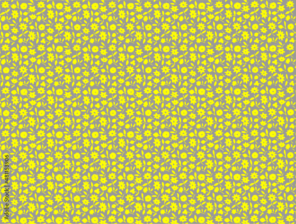 seamless pattern with leaves and flowers seamless pattern with leaves and flowers