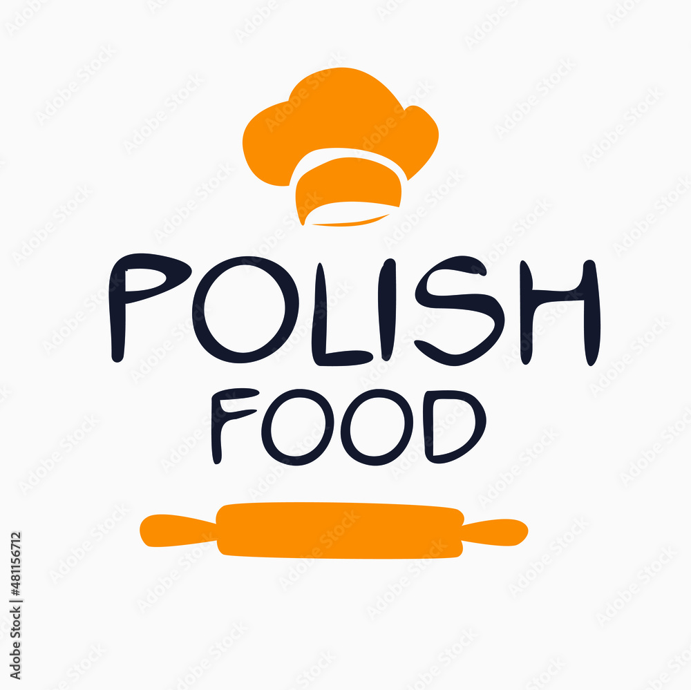 Creative (Polish food) logo, sticker, badge, label, vector illustration ...