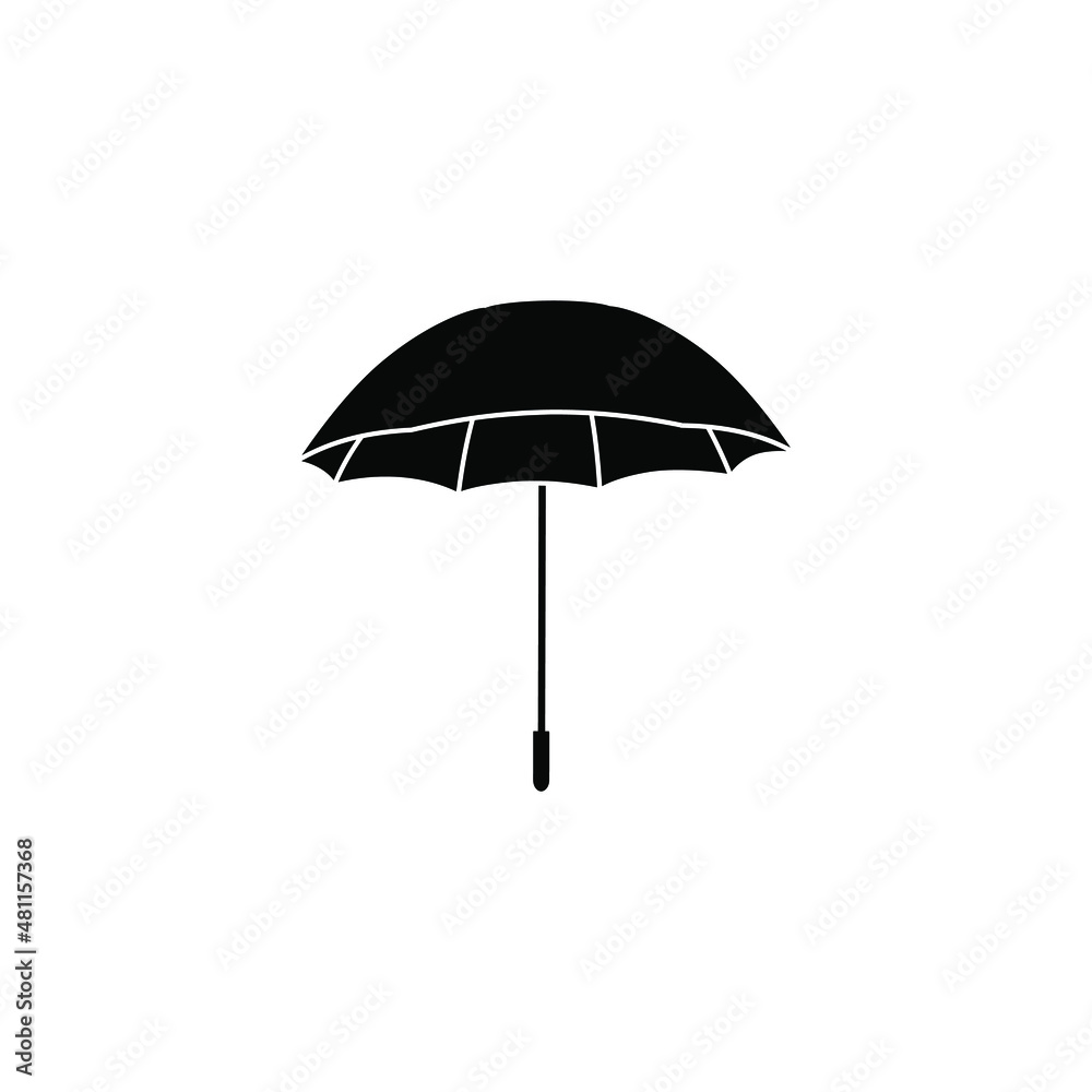 Umbrella icon vector. rain illustration sign. weather symbol or logo.