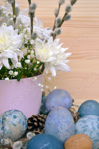 Easter spring composition