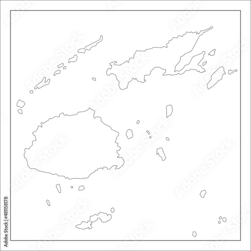 フィジーの地図です。