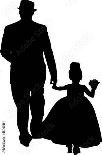 Dad Daughter Dad Son Silhouettes Dad Daughter Dad Son SVG EPS PNG