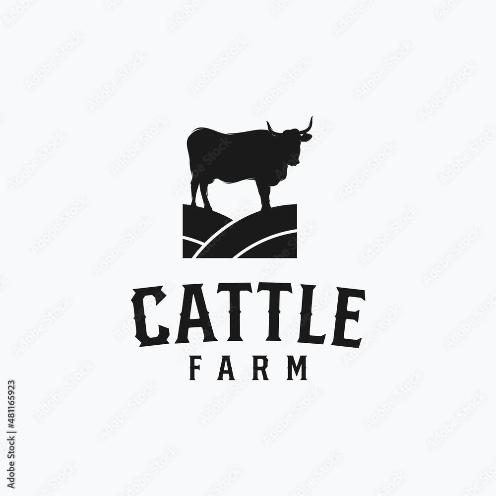 farm icon, cattle farm logo vector illustration design farm icon, cattle farm logo vector illustration design
