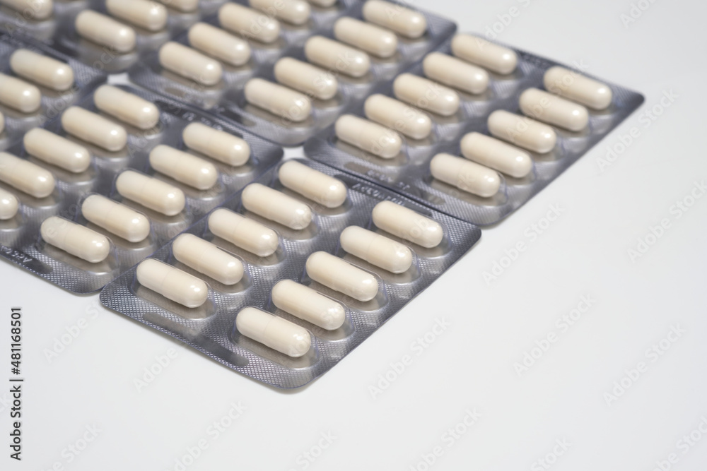 packs of pills isolated packs of pills isolated