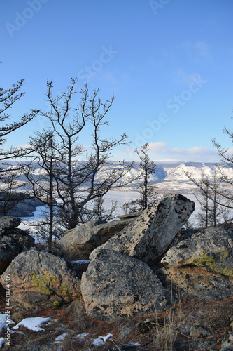 Озеро Байкал зимой в январе