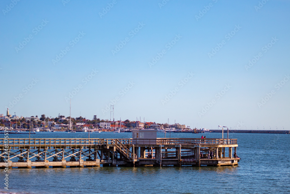 trapiche e o mirante e porto da Praia de Punta del Este, Uruguai