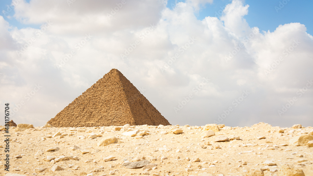 Pyramid of Khafre on the Giza plateau. Cairo, Egypt, Africa Pyramid of Khafre on the Giza plateau. Cairo, Egypt, Africa