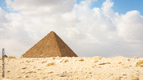 Pyramid of Khafre on the Giza plateau. Cairo  Egypt  Africa