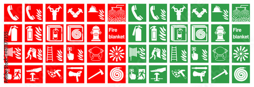 Symbol Emergency Fire Alarm Sign Isolate On White Background,Vector Illustration
