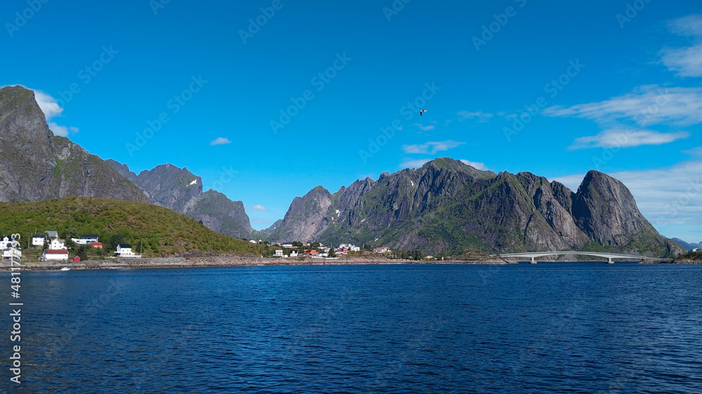 Fototapeta premium Norwegian landscape in Lofoten Archipelago