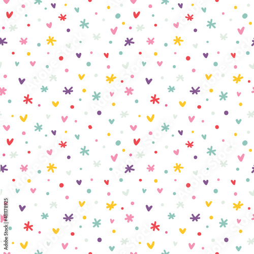 Very beautiful seamless pattern design for decorating, wallpaper, wrapping paper, fabric, backdrop and etc.