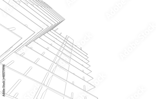 abstract architectural sketch