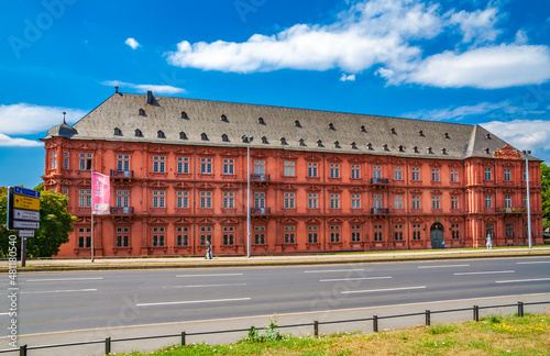 Beautiful view of the Electoral Palace in Mainz from the northeast. It is the former city Residenz of the Archbishop of Mainz and one of the of the last examples of German Renaissance architecture. photo