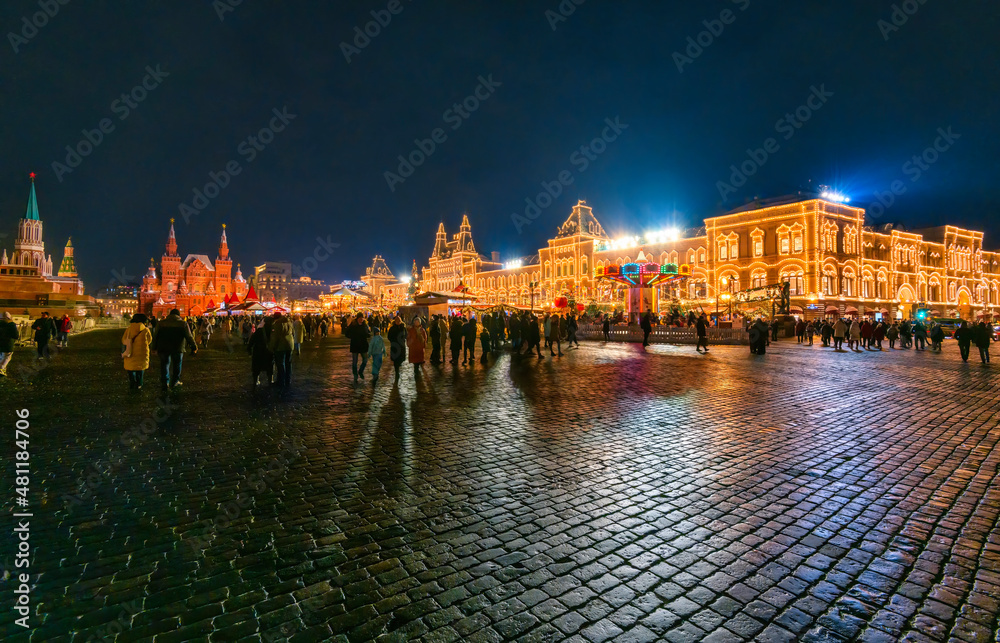 Red Square, Moscow at night 3