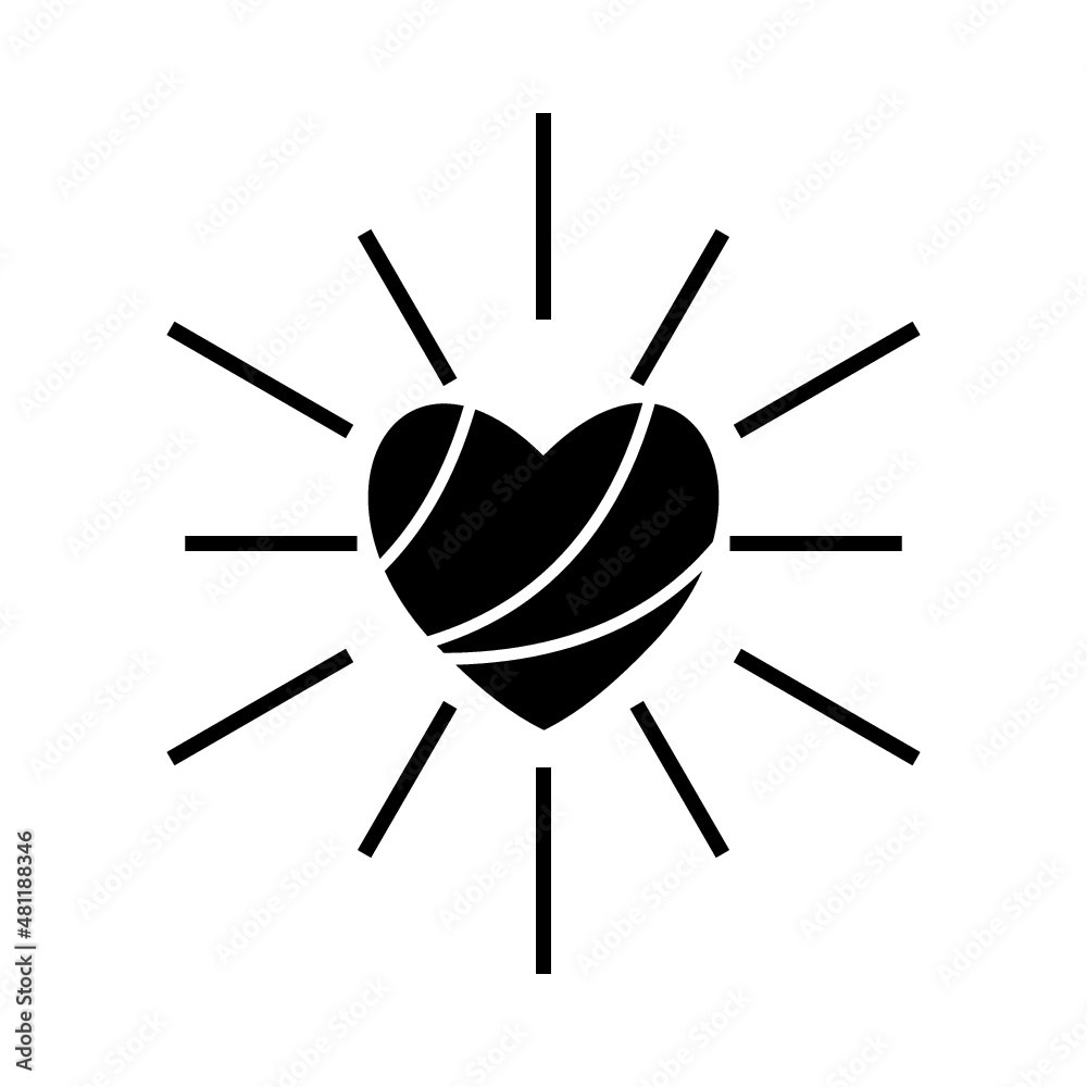 Love heart icon sign isolated on white background Love heart icon sign isolated on white background