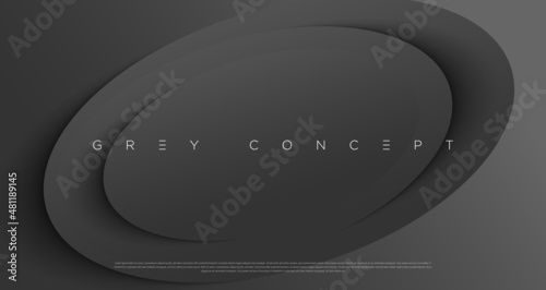 Grey premium abstract background with luxury lines and geometric shapes. Modern metallic backdrop for poster, headline, banner, wallpaper and futuristic design concepts. Vector EPS