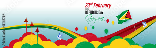 vector illustration for Guyana republic day