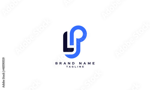 LP, PL, L, Abstract initial monogram letter alphabet logo design
