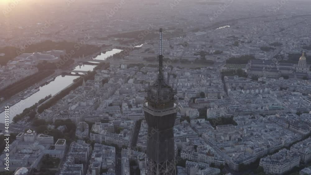 Eiffel Tower Drone Shot