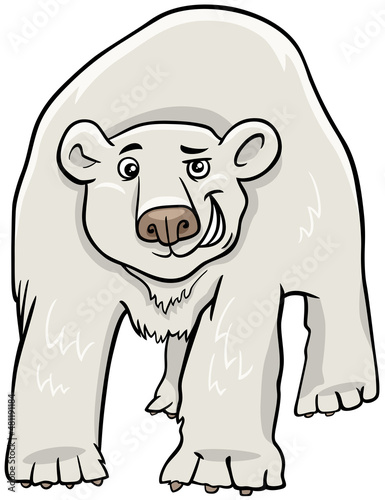 cartoon polar bear animal character