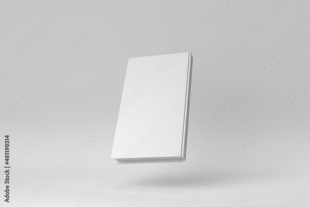Book Cover closure on white background. for mockup scene. 3D render. Book Cover closure on white background. for mockup scene. 3D render.