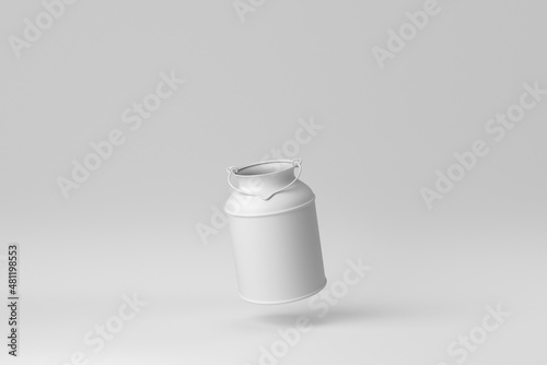 Ceramic vase on white background. minimal concept. 3D render.